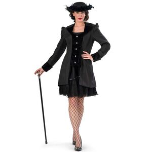 Gothic Kost�m Schwarze Barock Jacke f�r Damen