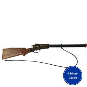 Cowboy Gewehr Rapid Fire 8 Western 65,5 cm 8-Schuss-Gewehr
