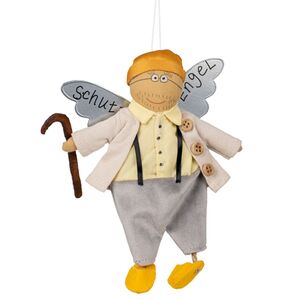 Schutzengel aus Stoff & Metall 18 cm Gl�cksbringer f�r Kinder & Erwachsene