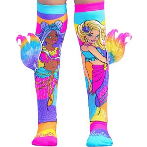 Lustige Barbie Meerjungfrauen Socken bunt mit 3D-Flossen f�r Kinder und Erwachsene