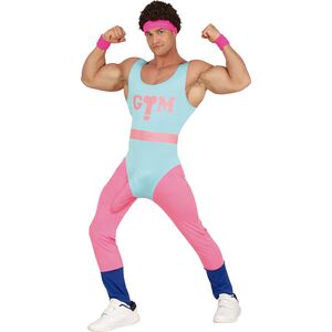 Aerobic Anzug Pump & Protz Retro Gymnastikanzug 80er fr Herren