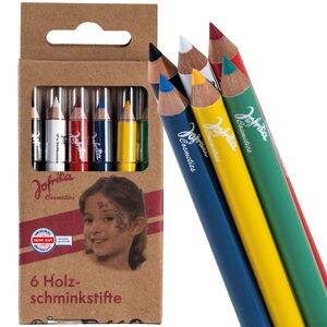 Schminkstifte 6 Bunte Holzschminkstifte Hautfreundliches Make-Up Kinderschminken
