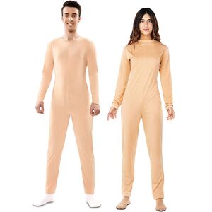 Ganzk�rperanzug Beige Bodysuit Langarm Kost�m-Unterzieher f�r Erwachsene