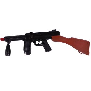 Spielzeug Maschinengewehr Gangster Mafia 70 cm lang Schwarz Kost�m-Zubeh�r