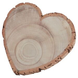 Baumscheibe Herzform Rustikales Holzherz 19 cm Tischdeko Hochzeit Geburtstag