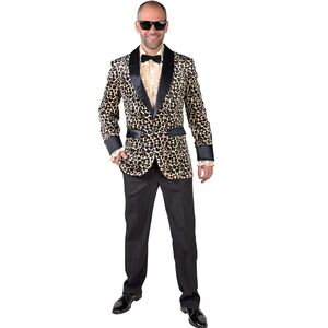 Pimp Kost�m Sakko Leo-Look Tierprint Sheeba f�r Herren