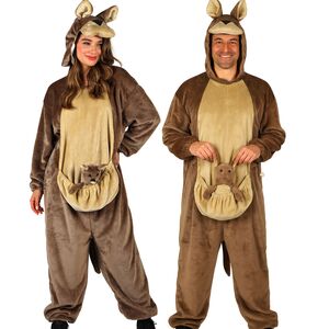 K�nguru Kost�m australisches Beuteltier Boomer f�r Erwachsene