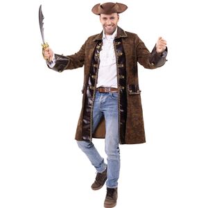 Piraten Kost�m William Edler Piratenmantel Noblesse Braun f�r Herren