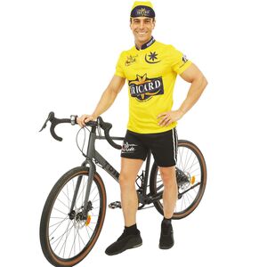 Radfahrer Kostm La Grande Tournee Gelbes Trikot Sportler-Outfit fr Herren