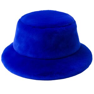 Fischerm�tze Blau Pl�sch-Hut f�r Erwachsene