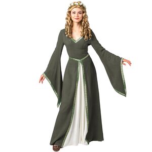 Mittelalter Kost�m Kleid Hedwig mit Trompeten�rmeln & Schn�rung f�r Damen