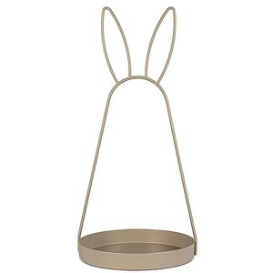 Oster-Deko Serviertablett mit Hasenohren Schale aus Metall 49 cm 