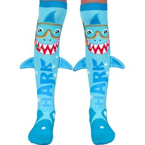 Lustige Socken Hai Henri mit Taucherbrille & 3D-Flosse f�r Kinder & Erwachsene
