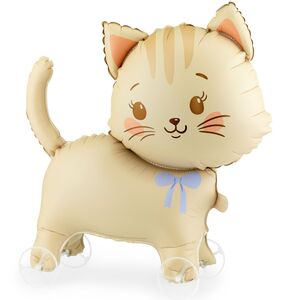 Katze Folienballon Kitty 61 x 65 cm Luftballon auf R�dern Geburtstag Party-Deko