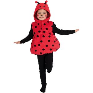 Marienk�fer Kost�m Kinder Rot mit Kapuze Faschings-Outfit