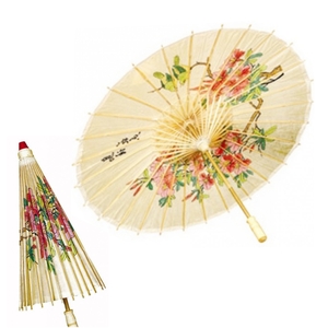 Schirm aus Papier Japan China 86 cm Geisha Papierschirm Kostm-Zubehr