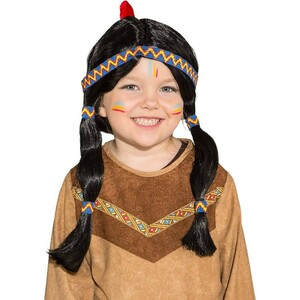Indianer Percke Squaw fr Kinder mit Feder