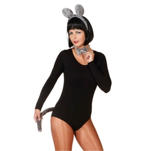 Maus Zubeh�r-Set graue Maus 3-tlg. Kost�m-Zubeh�r f�r Damen