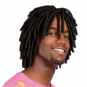 Rasta Per�cke Levi Dreadlocks schwarz f�r Herren