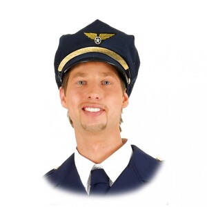 M�tze Pilot Flugkapit�n Hut Pilotenm�tze KW 59 cm f�r Herren 