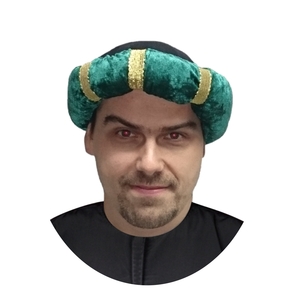 Orient Turban Gr�n Aladin Scheich M�tze Kalif KW 60 cm f�r Erwachsene