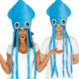 Tintentisch Hut Qualle Blau KW 60 cm Kost�m-Zubeh�r f�r Erwachsene