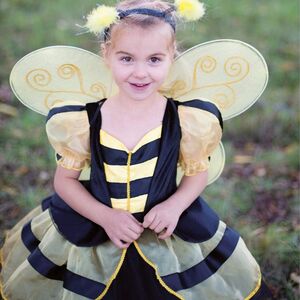 Bienen Kost�m Schwarz-Gelbes Kleid f�r Kinder