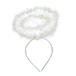Heiligenschein Haarreif Weihnachtsengel wei�-silber Kost�m-Zubeh�r