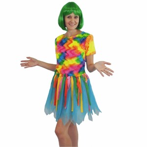 Papagei Kost�m tropischer Paradiesvogel bunt f�r Damen