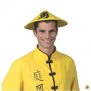 Chinesenhut gelb fr Erwachsene