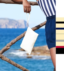 4er Pack Canvas Wristlet Pouch