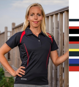 Result Damen fitness Poloshirt Running Sport Spiro Team Spirit R177F NEU