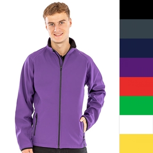 Mens Printable Softshell Jacket with Recycled Fleece Inner