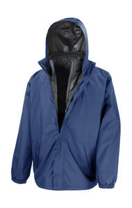 Result 3-in-1 Jacke mit gestepptem Bodywarmer R215X wind- u. wasserdicht Kapuze