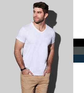 Stedman Herren V-Neck T-Shirt Baumwolle in 12 Farben S-2XL ST9010 NEU