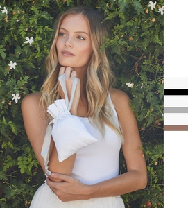 Westford Mill Cotton Gift Bag with Ribbon Drawstring W121 Tasche NEU