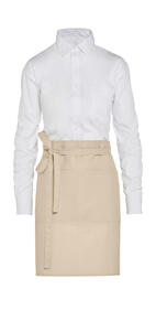 SG Accessories - BISTRO BRUSSELS - Short Recycled Bistro Apron with Pocket JG14P-REC Damen Bistro Arbeitskleidung