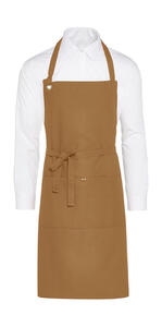 SG Accessories - BISTRO PROVENCE - Eyelet Bib Apron with Pocket JG16P-CA-Bib Damen Bistro Arbeitskleidung