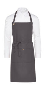 SG Accessories - BISTRO PROVENCE - Eyelet Bib Apron with Pocket JG16P-CA-Bib Damen Bistro Arbeitskleidung