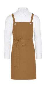 SG Accessories - BISTRO PROVENCE - Crossover Eyelets Bib Apron with Pocket JG16P-CA-CrossBib