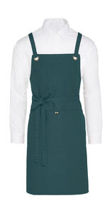 SG Accessories - BISTRO PROVENCE - Crossover Eyelets Bib Apron with Pocket JG16P-CA-CrossBib