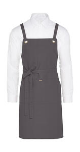 SG Accessories - BISTRO PROVENCE - Crossover Eyelets Bib Apron with Pocket JG16P-CA-CrossBib