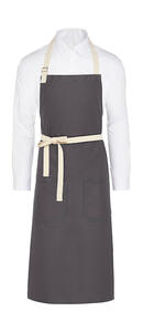 SG Accessories - BISTRO SANTORINI - Contrasted Bib Apron with Pocket JG17P-Bib Herren Bistro Arbeitskleidung