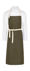 SG Accessories - BISTRO SANTORINI - Contrasted Bib Apron with Pocket JG17P-Bib Herren Bistro Arbeitskleidung