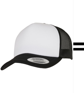 Flexfit: Classic Curved Foam Trucker Cap - White Front 6320W