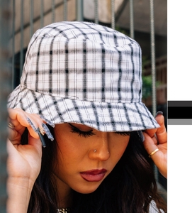 Flexfit Check Bucket Hat 5003C Kappe NEU