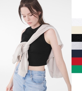 Bella+Canvas Womens Micro Rib Muscle Crop Tank 1013 Damen T-Shirt NEU