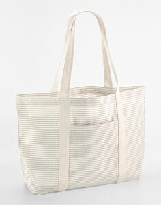 Westford Mill Striped Organic Cotton Shopper W255 Tasche NEU