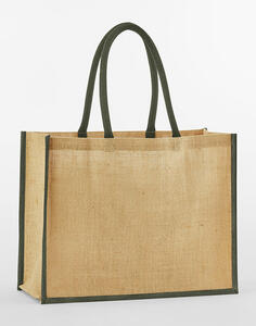 Westford Mill Natural Starched Jute Classic Shopper W470 Tasche NEU