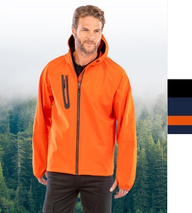 3-Layer Recycled Printable Casual Hooded Softshell